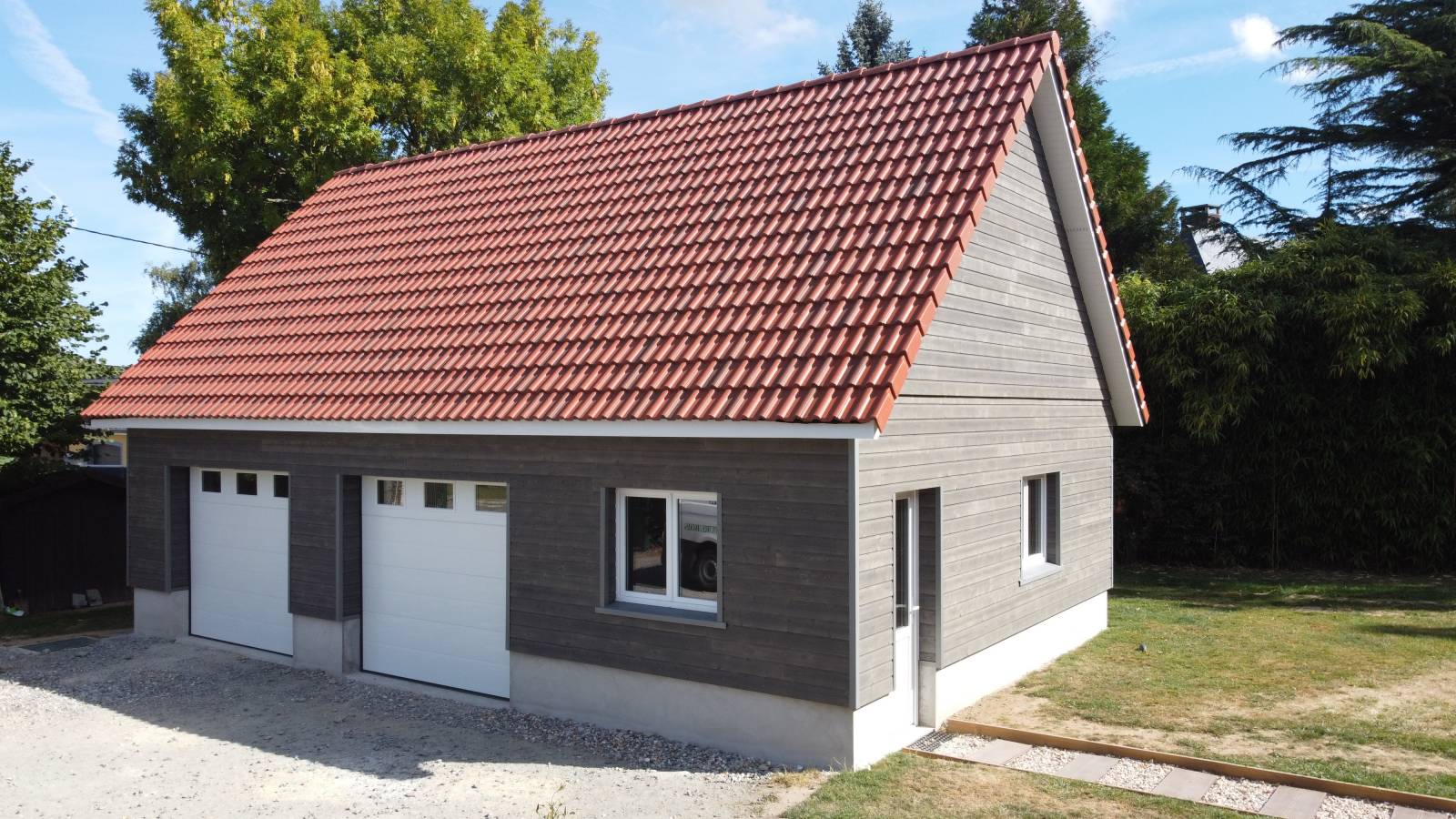 Construction d'un garage en ossature bois sur Le Havre 