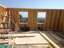 Première partie de levage de la structure